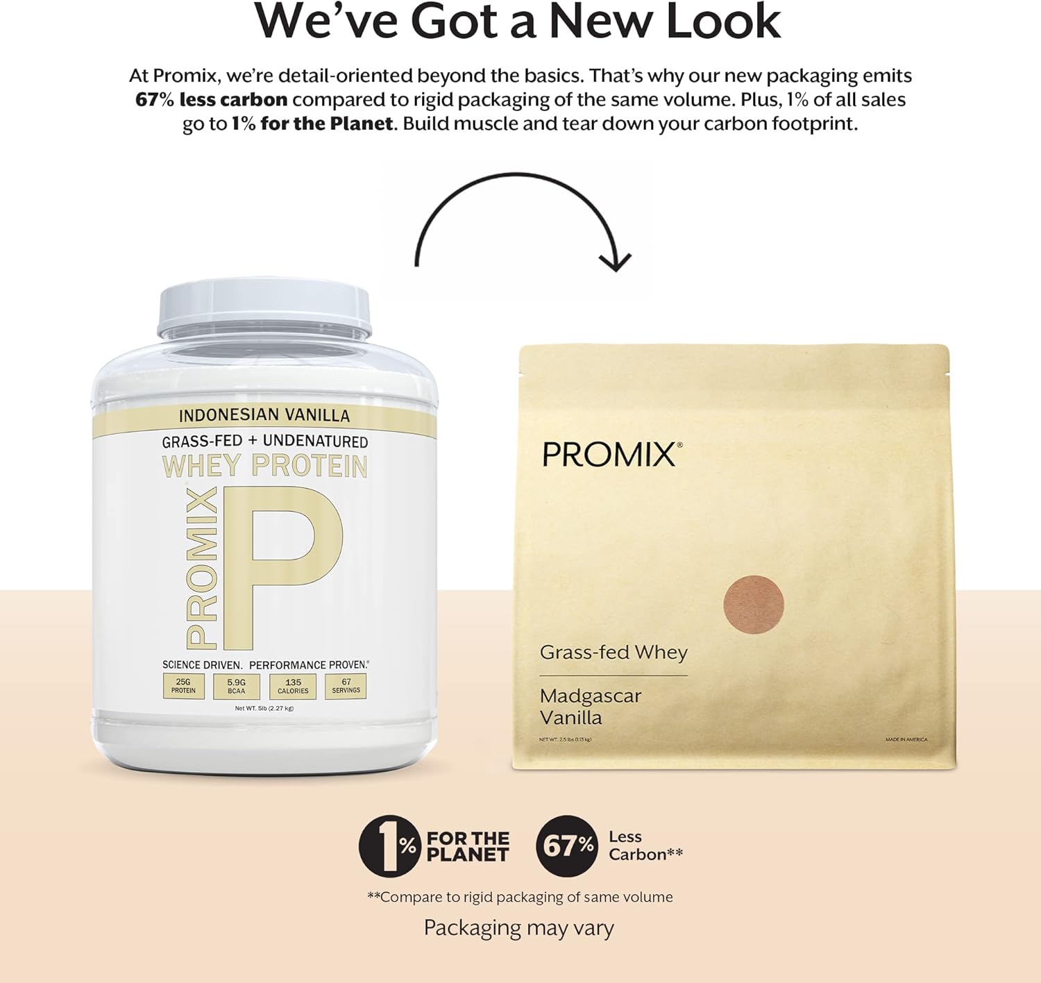 ProMix Nutrition Vanilla Grass-Fed Whey Protein Powder 5lb Tub 2 Pack - Image 2
