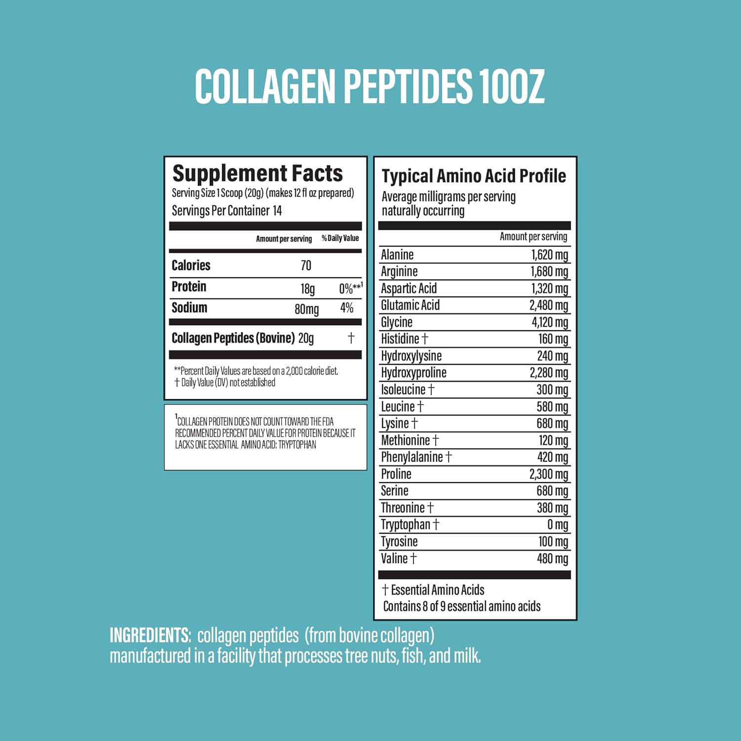 BUBS Naturals Unflavored Collagen Peptides Powder, Best Proteins for Joints & Skin, Pasture Raised Grass Fed, Paleo and Keto Friendly, Whole30 Approved, Non-GMO Dairy & Gluten Free, 10oz, 14 Servings - Image 4