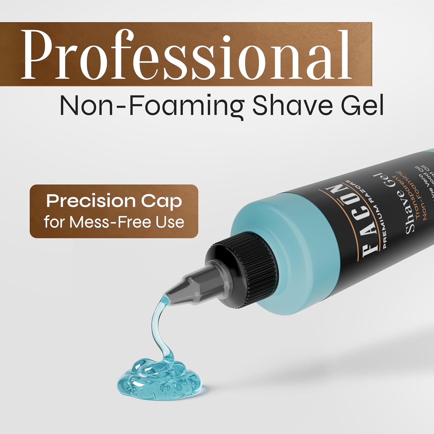 Facón Transparent Shaving Gel for Men w/Aloe Vera, Cooling Menthol, Peppermint & Sandalwood Oil Scent – Clear Non Foaming Straight Razor Shave Gel, Barber Shaving Gel to Prevent Razor Bumps, 10 fl oz - Image 7