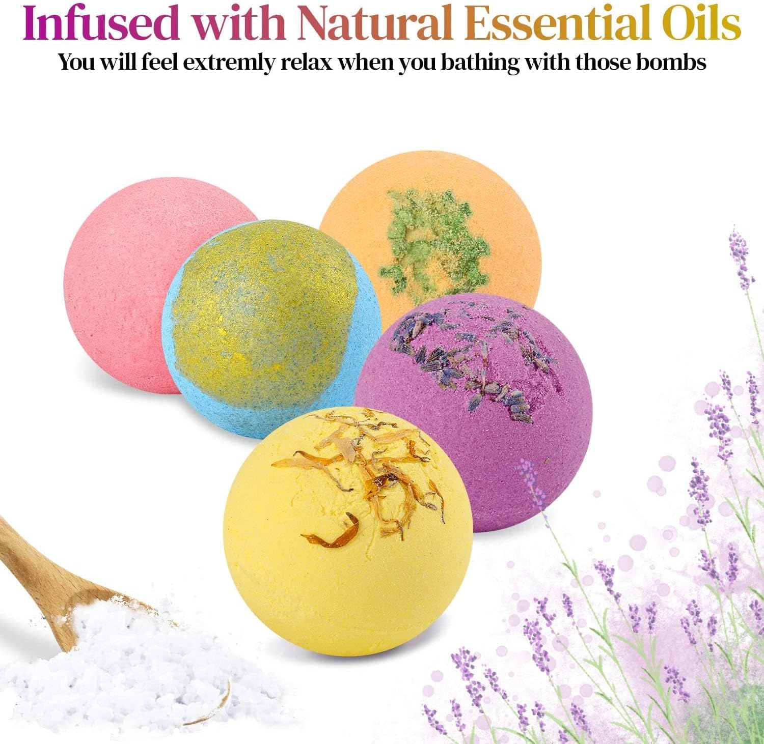 Bath Bombs for Women, 12 PCS Bath Bombs for Girls Kids Toddlers Adults, Shea & Coco Butter Dry Skin Moisturize, Bath Bomb Kit for Birthday Halloween Christmas - Image 4