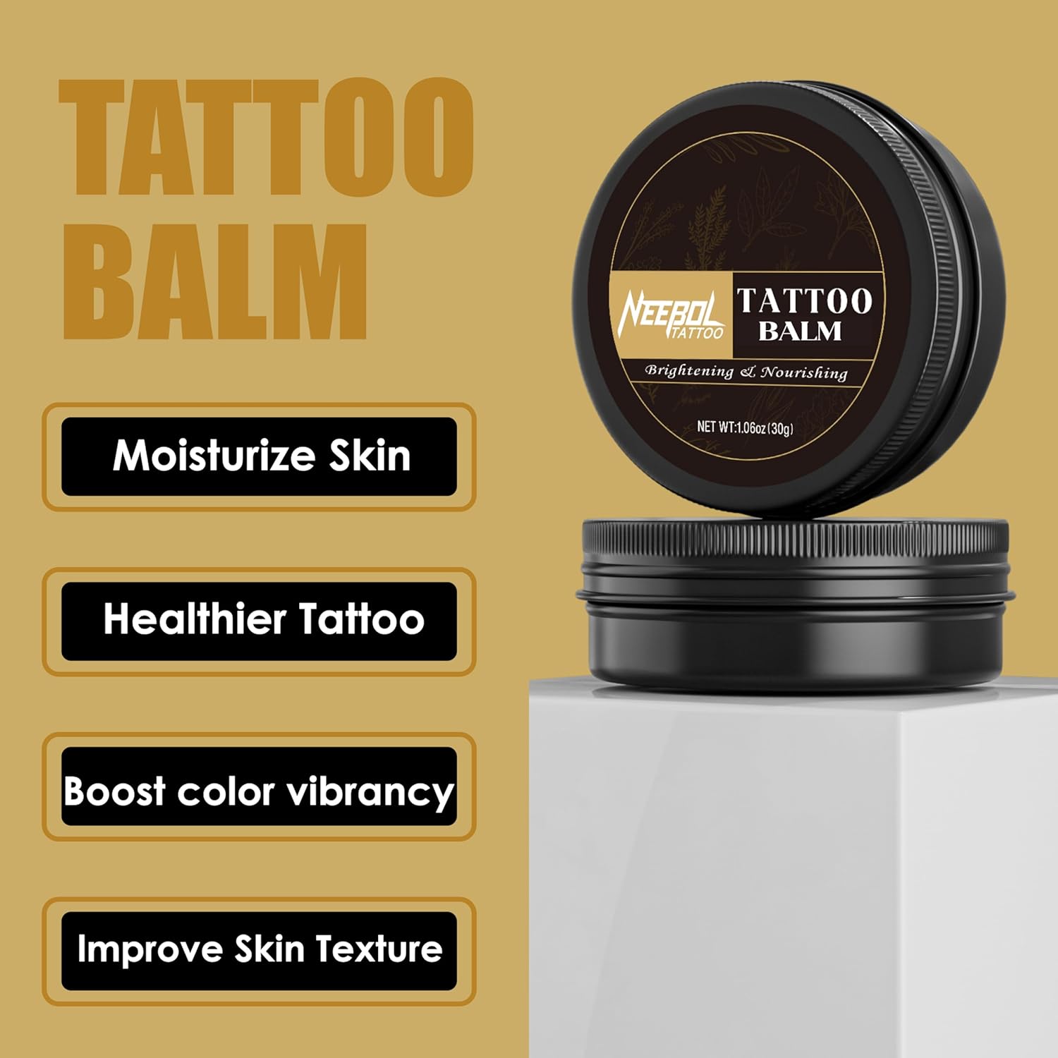 Neebol Tattoo Aftercare Kit Blue Soap Balm Lotion for Fast Healing and Vibrant Color - Image 6