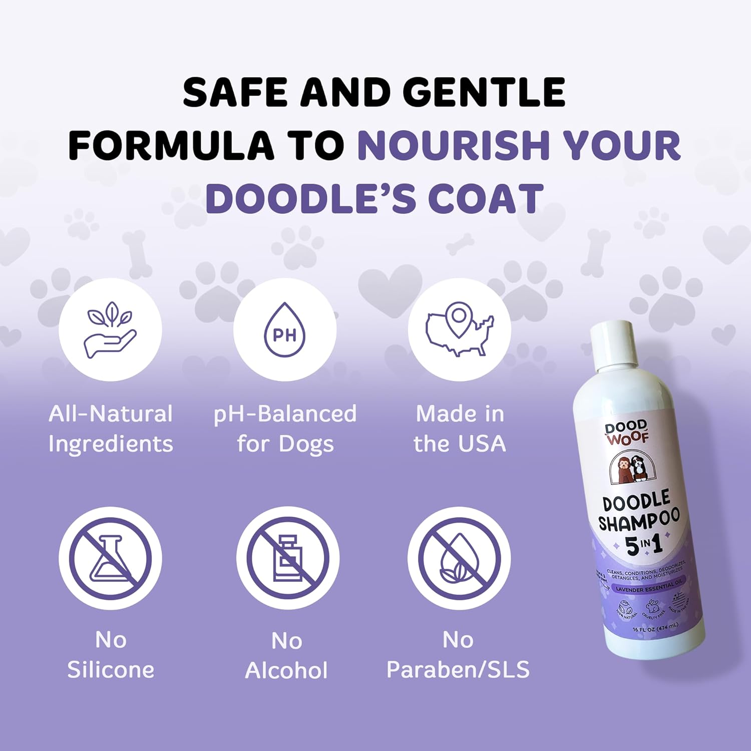 Dog Shampoo and Conditioner for Doodle | All Natural Dog Shampoo for Smelly Dogs | Sensitive Skin Pet Shampoo for Dogs| Goldendoodle, Doodles, Poodle, Puppy Shampoo and Conditioner - Image 5