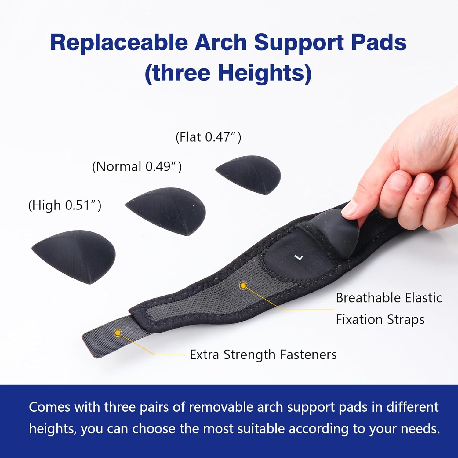 Adjustable Foot Arch Support Brace 1 Pair for Flat Feet and Plantar Fasciitis Relief - Image 4