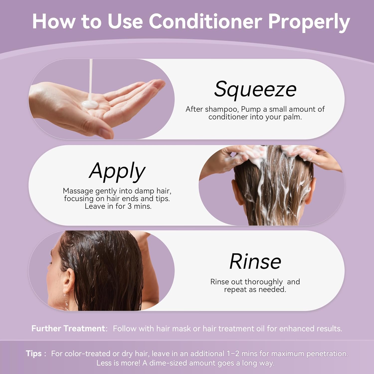 Lavender+ Purple Conditioner | Neutralizes Brassiness & Yellow Tones | Moisturizing & Nourishing Hair Conditioner for Blonde, Silver & Highlighted Hair | Color-Safe, Sulfate-Free, 10.7 oz - Image 4