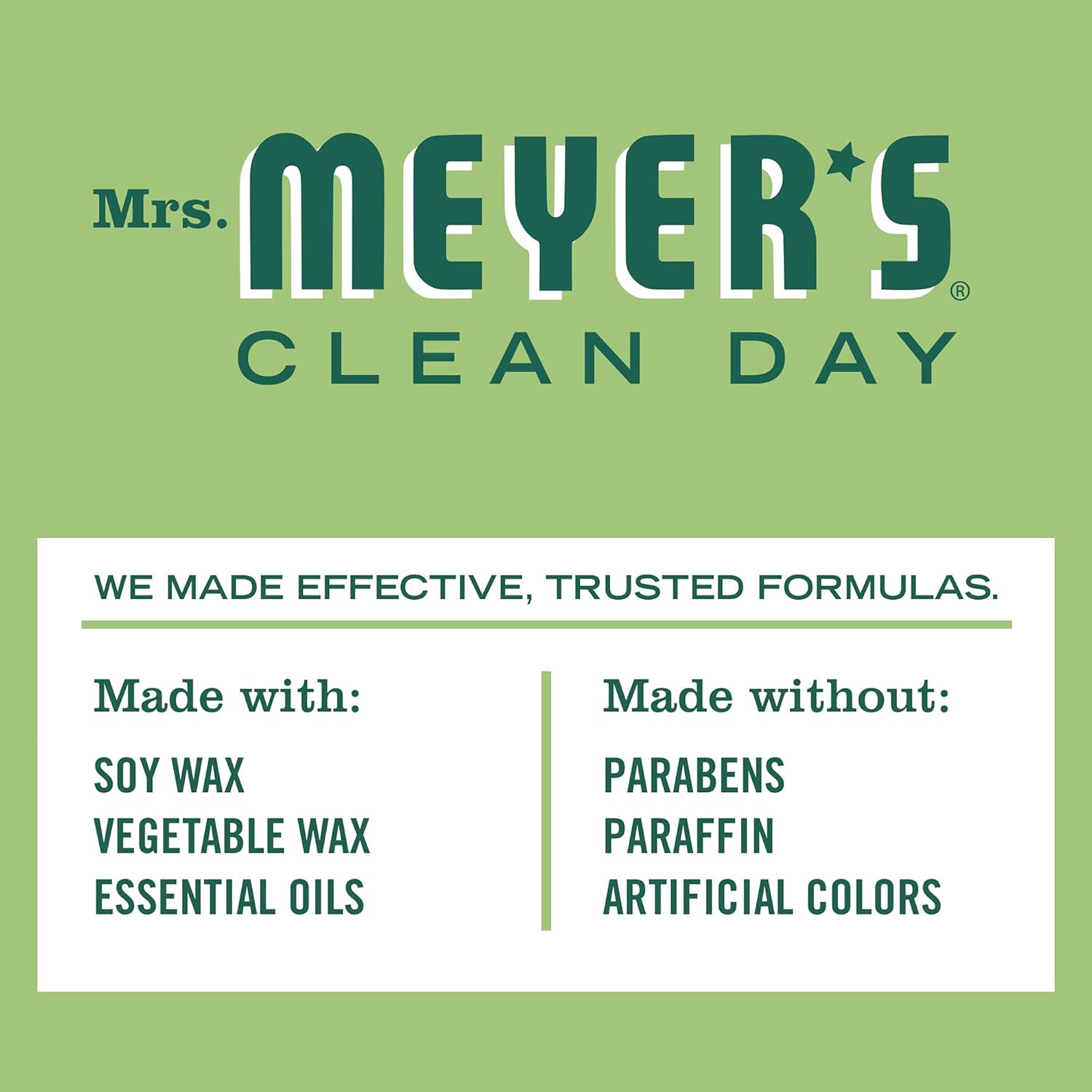 Mrs. Meyer's Clean Day Iowa Pine Scented Soy Candle 7.2 Oz Single Pack - Image 5