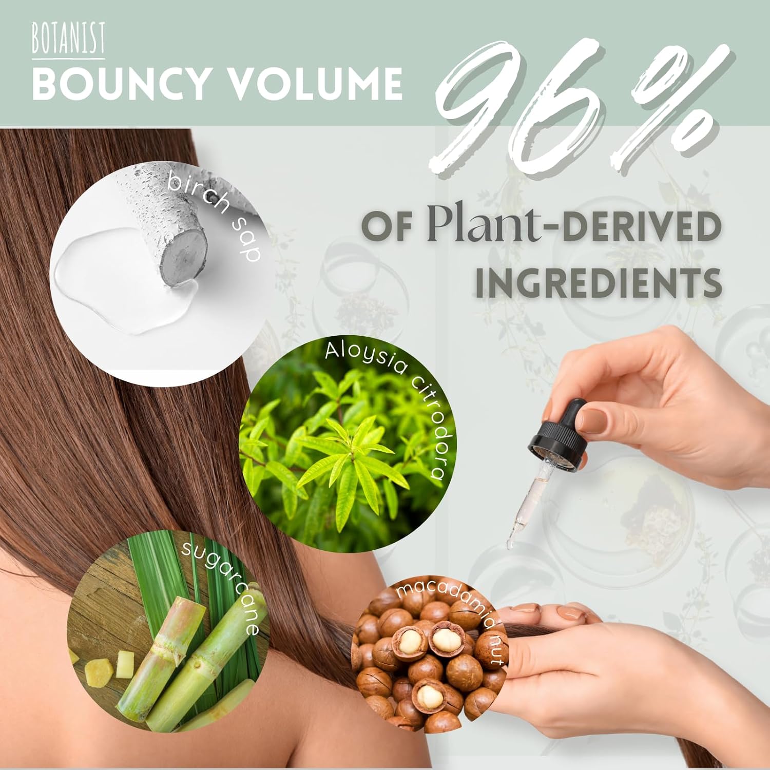 Organic Peony Orange Blossom Shampoo for Curly Hair, 15.5 Fl Oz, Silicone Sulfate Free - Image 3