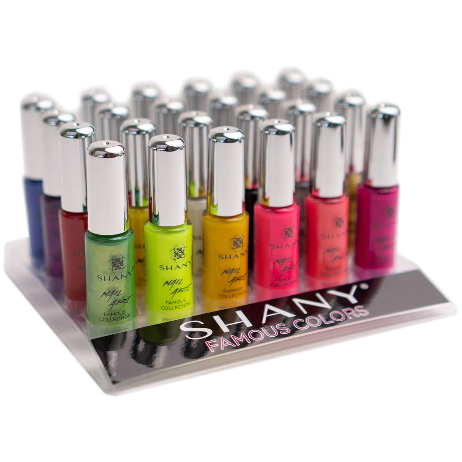 SHANY 24 Color Nail Art Glitter Metallic Neon Matte Polish Set - Image 8