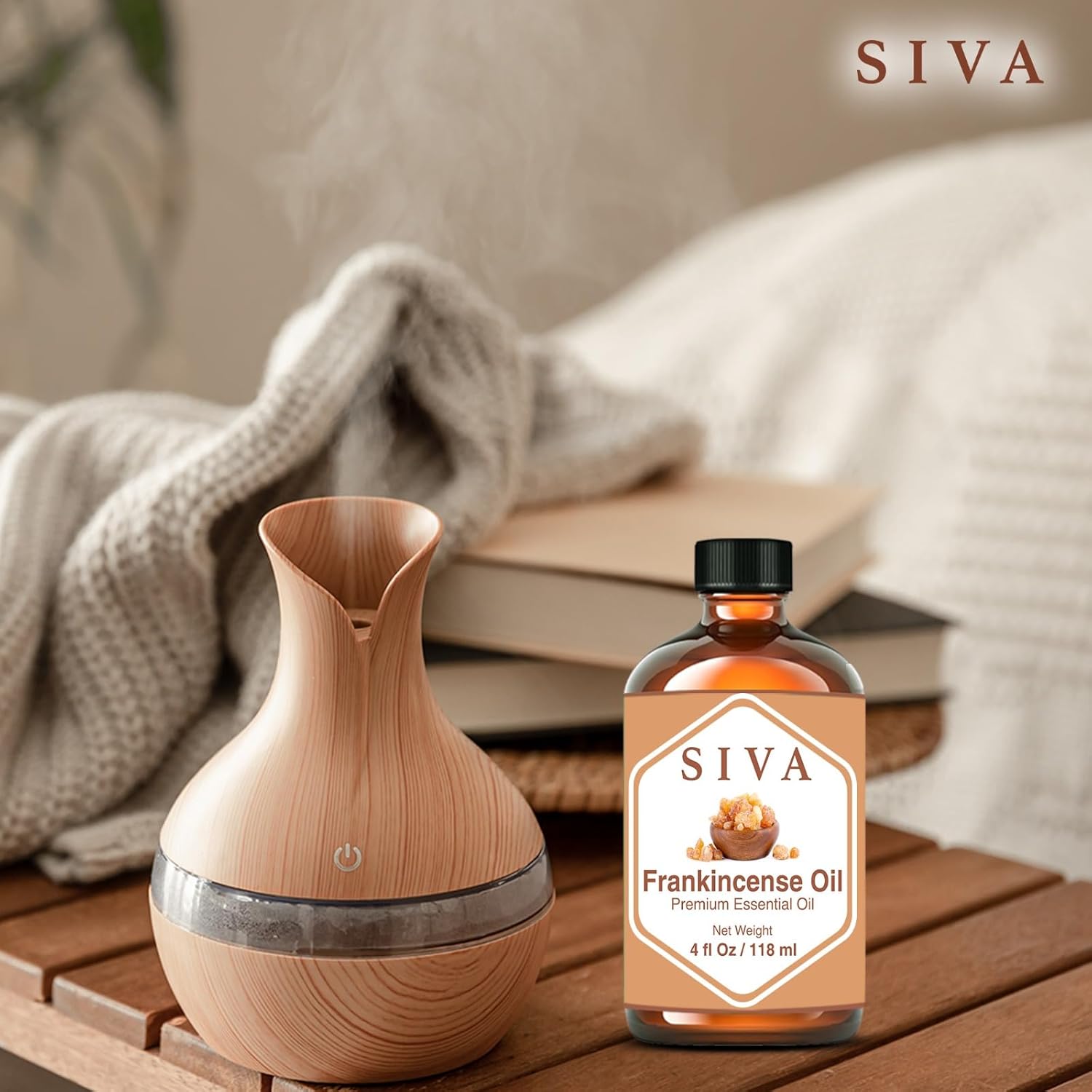 Siva Frankincense Essential Oil - 4 Fl Oz – Natural Boswellia Serrata Oil - for Diffuser, Face, Skin Care, Aromatherapy, Hair Care, Scalp and Body Massage - with Dropper - Image 5