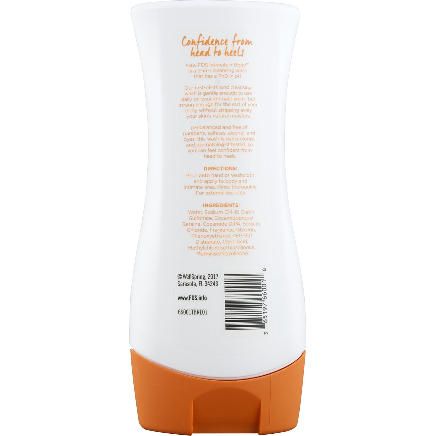 Fds Gentle Feminine Hygiene Wash, Tangerine Blossom, 10 Ounce Bottle - Image 2