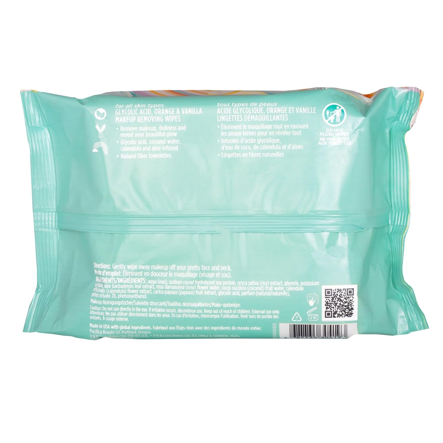 Pacifica Organic Makeup Remover Face Wipes 30 Count - Cleansing & Exfoliating Towelettes - Image 13