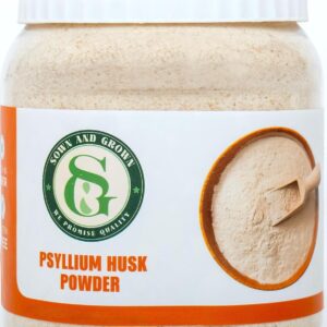 Sown and Grown Psyllium Husk Powder- 2lb, 32oz | Easy Mixing Dietary Fiber | Cleanse Your Digestive System | Finely Ground Powder | Ideal for Keto Baking | Non-GMO