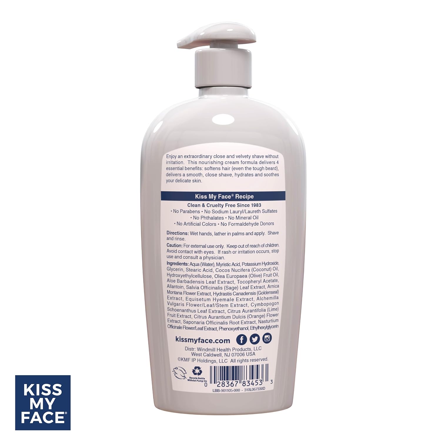 Kiss My Face 4-in-1 Moisture Shave, Cool Mint 11 oz - Image 6