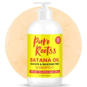 Batana Oil For Hair Growth Shampoo - Caffeine + Silicone Free + Sulfate Free - Thickening Shampoo For Thinning Hair, Hair Loss - Moisturizing, Smooth Hair - Hair Regrowth Shampoo For Men & Women