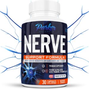 Alpha Lipoic Acid 600mg, Nerve Support Supplement Enriched with Thiamine, Curcumin, Ginger Root, and Vitamin B6, B12 All in One | Vegan Neuro Health Supplement, Lab Tested, 30 Capsules