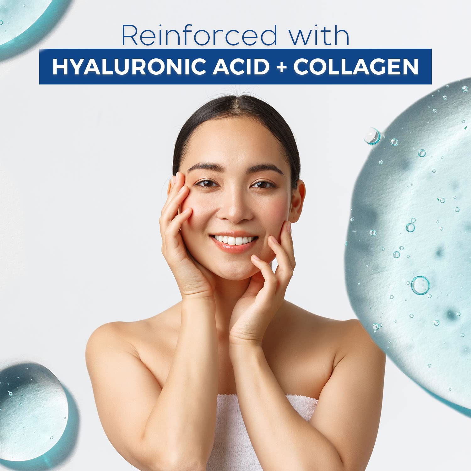 Hyaluronic Collagen Firming Anti-Aging Moisturizing Sheet Face Mask 5 Pack - Image 5