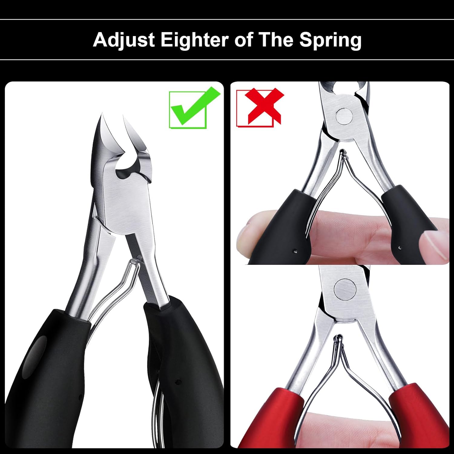 Toenail Clippers for Thick Toenails, Toe Nail Clippers, Ingrown Toenails, Professional Podiatrist Nail Clippers, Heavy Duty, Sharp Curved Blade, Lighter Long Handle for Men Women Adult - Image 7