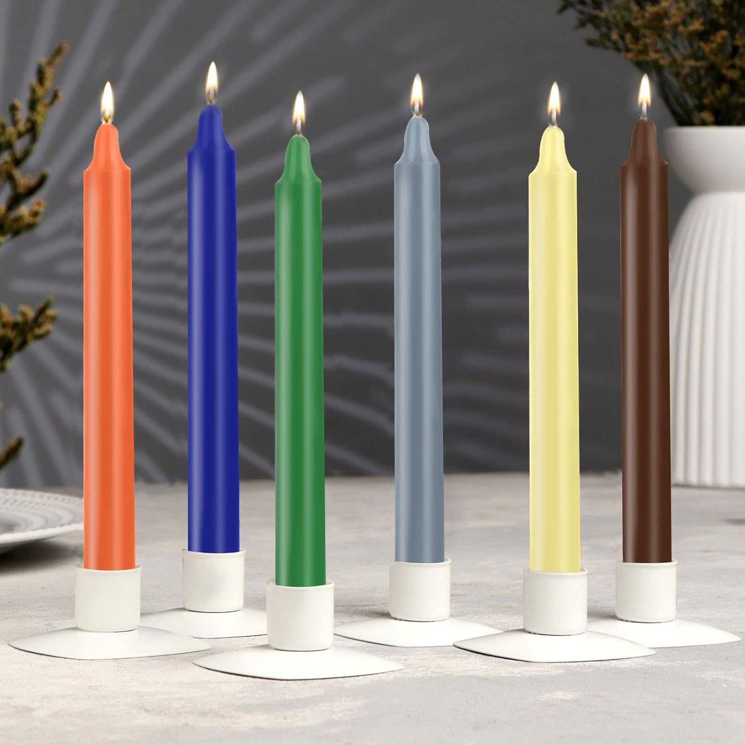 24 Pack 4 Inch Tall Multicolor Unscented Spell Chime Candles for Rituals - Image 7