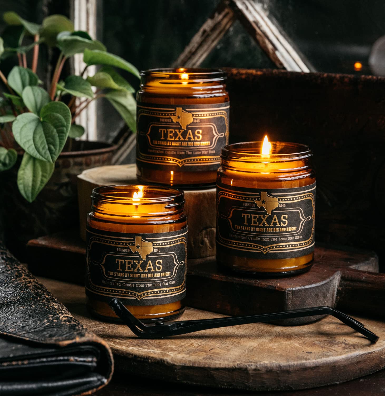 Jackson Vaughn Austin 9oz Scented Candle - Patchouli, Prairie Grass, Amber Scents - 40 Hour Burn Time - Image 7
