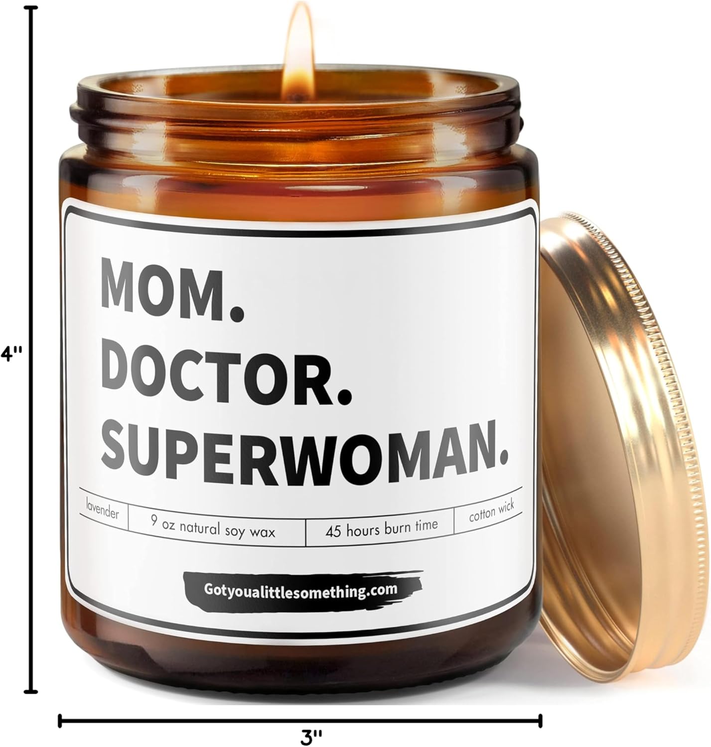 Scented Candle for Doctors Appreciation - Doctor Gifts for Women, Mother's Day Gifts for Female Doctors, Birthday Gift for Doctors, Surgeons, Pediatricians, Hospital Staff Bulk Thank You Present Idea - Image 8