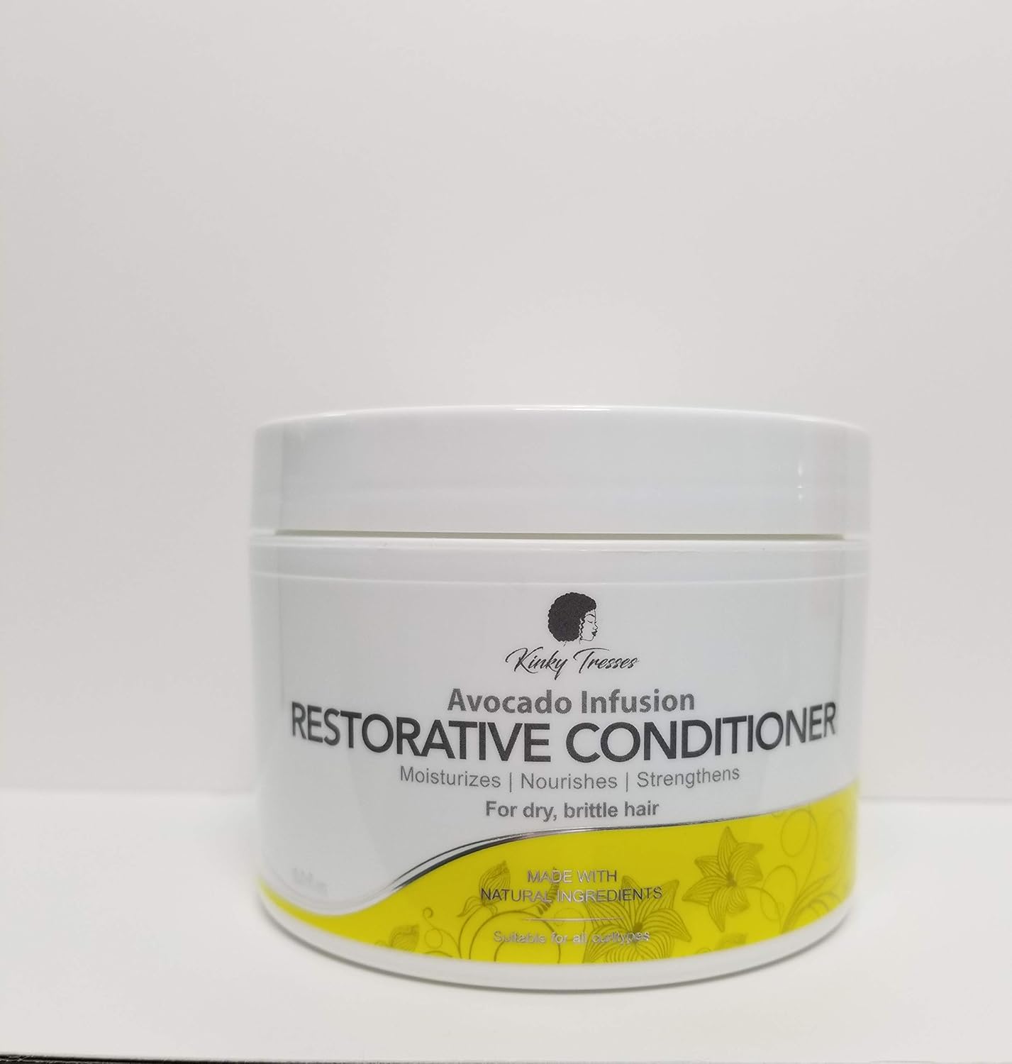 Kinky Tresses 8 Oz Moisturizing Avocado Infusion Restorative Conditioner with Silk Amino Acids - Image 2