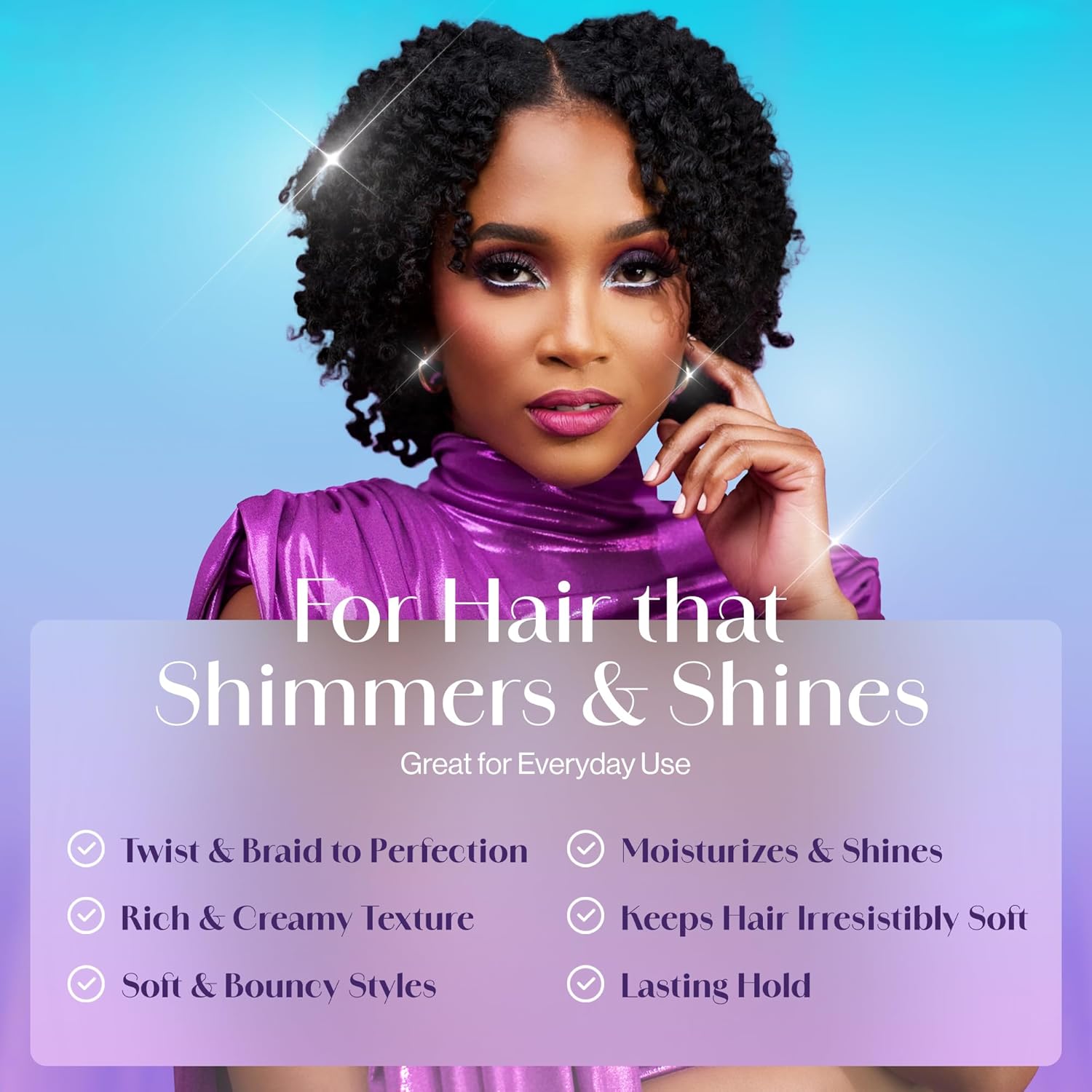 Watch & Sea Twist & Braid Out Soufflé - Nourishing Ingredients with Seaweed and Sea Kelp - Twist and Braid Cream for All Hair Types - 12 oz - Image 3