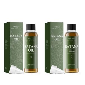 Batana Oil for Hair Growth, 100% Pure & Natural Raw Batana Oil, Dr. Sebi Organic Oil from Honduras, Care for Hair Thickness & Scalp & Skin, 4.23 fl oz