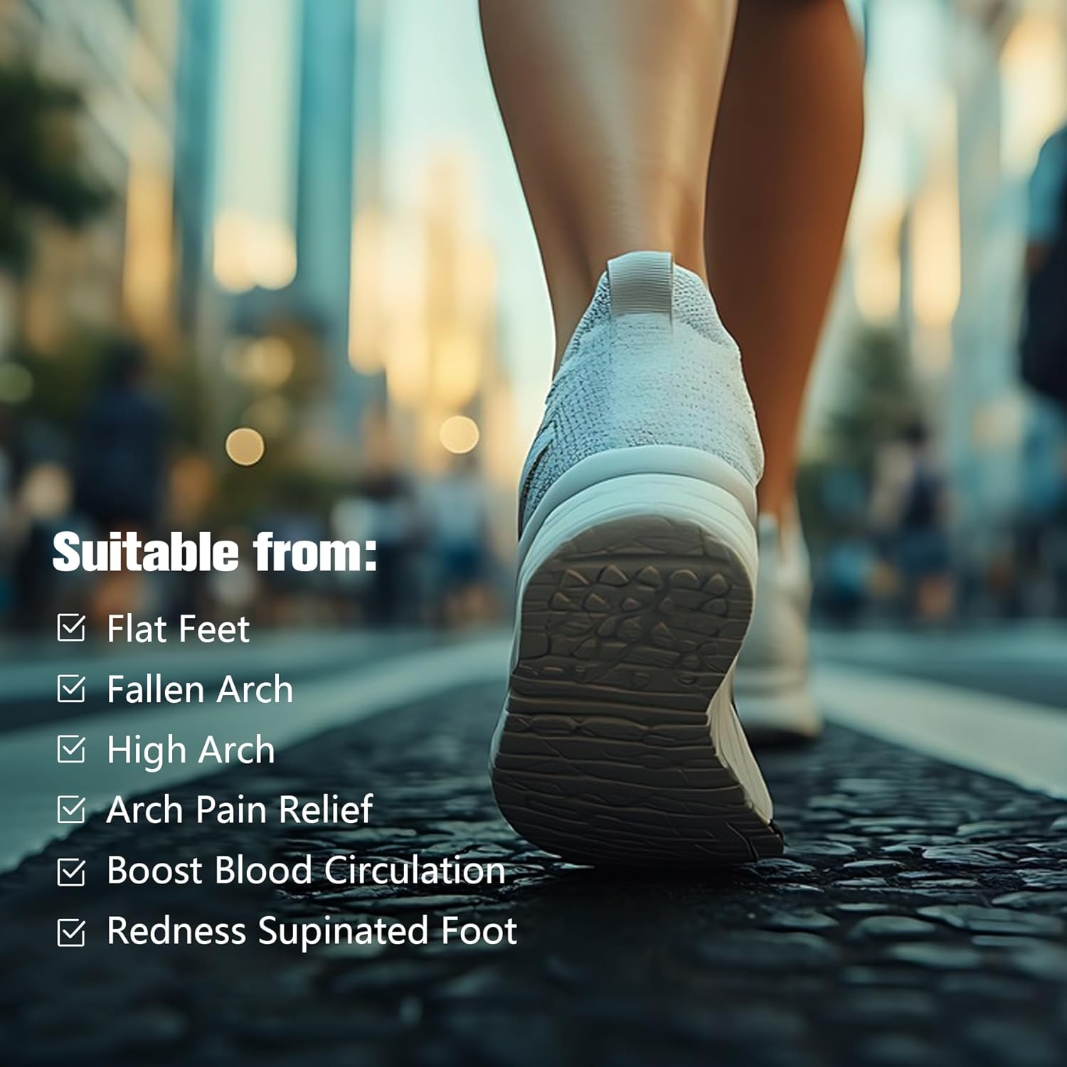 Adjustable Foot Arch Support Brace 1 Pair for Flat Feet and Plantar Fasciitis Relief - Image 5