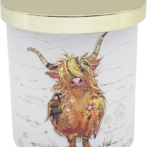 L & P Home & Gifts Kooks Highland Cow Candle Gift | Ideal Gift for Women & Men | Designed by Bug Art | Lovely Candle Gift for All Occasions | Luxury Décor Candle for Home & Office