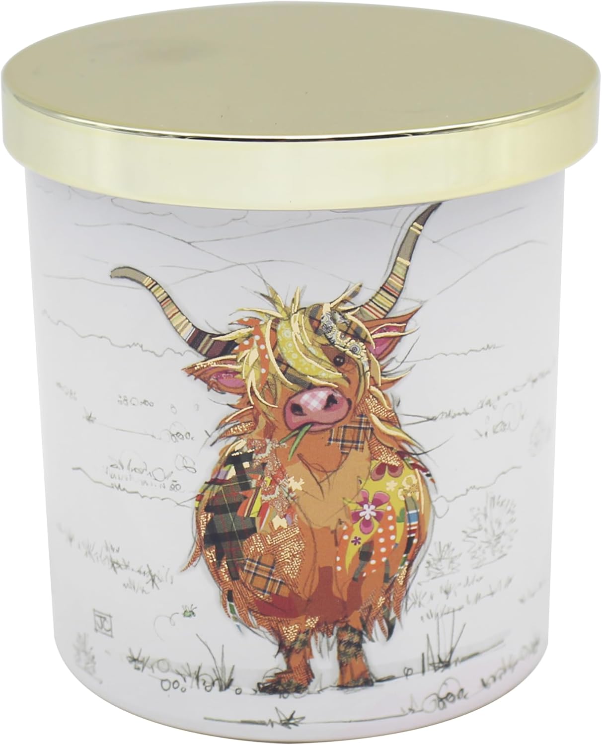 L & P Home & Gifts Kooks Highland Cow Candle Gift | Ideal Gift for Women & Men | Designed by Bug Art | Lovely Candle Gift for All Occasions | Luxury Décor Candle for Home & Office