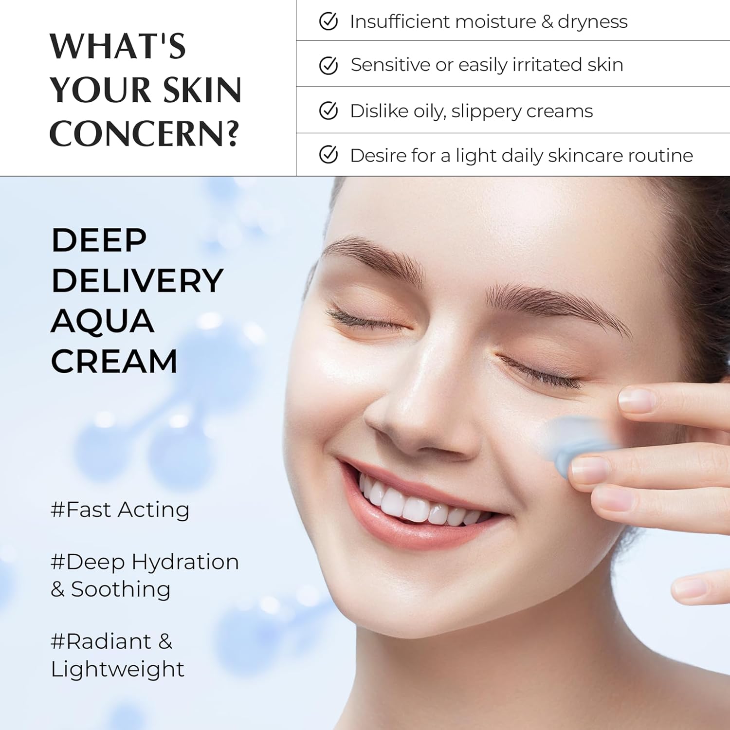 JEU'DEMEURE DermiShuttle DD Gel Cream Aqua, Soothing & Hydration For Face, Neck and Hand with Ceramide, Betaine and Peptide, Lightweight Daily Moisturizer for Sensitive Skin, Korean Moisturizer (50g) - Image 8