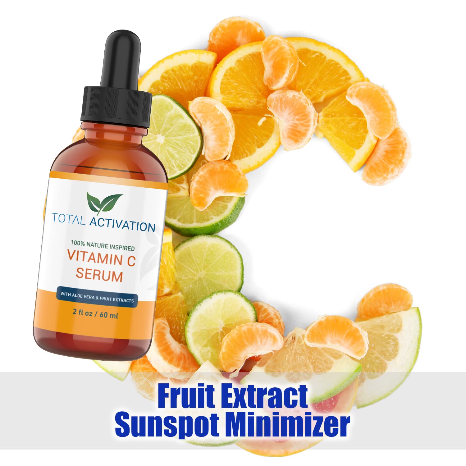 2oz Hydrating Vitamin C Serum with Aloe Vera and Vitamin E for Anti-Aging - Image 2