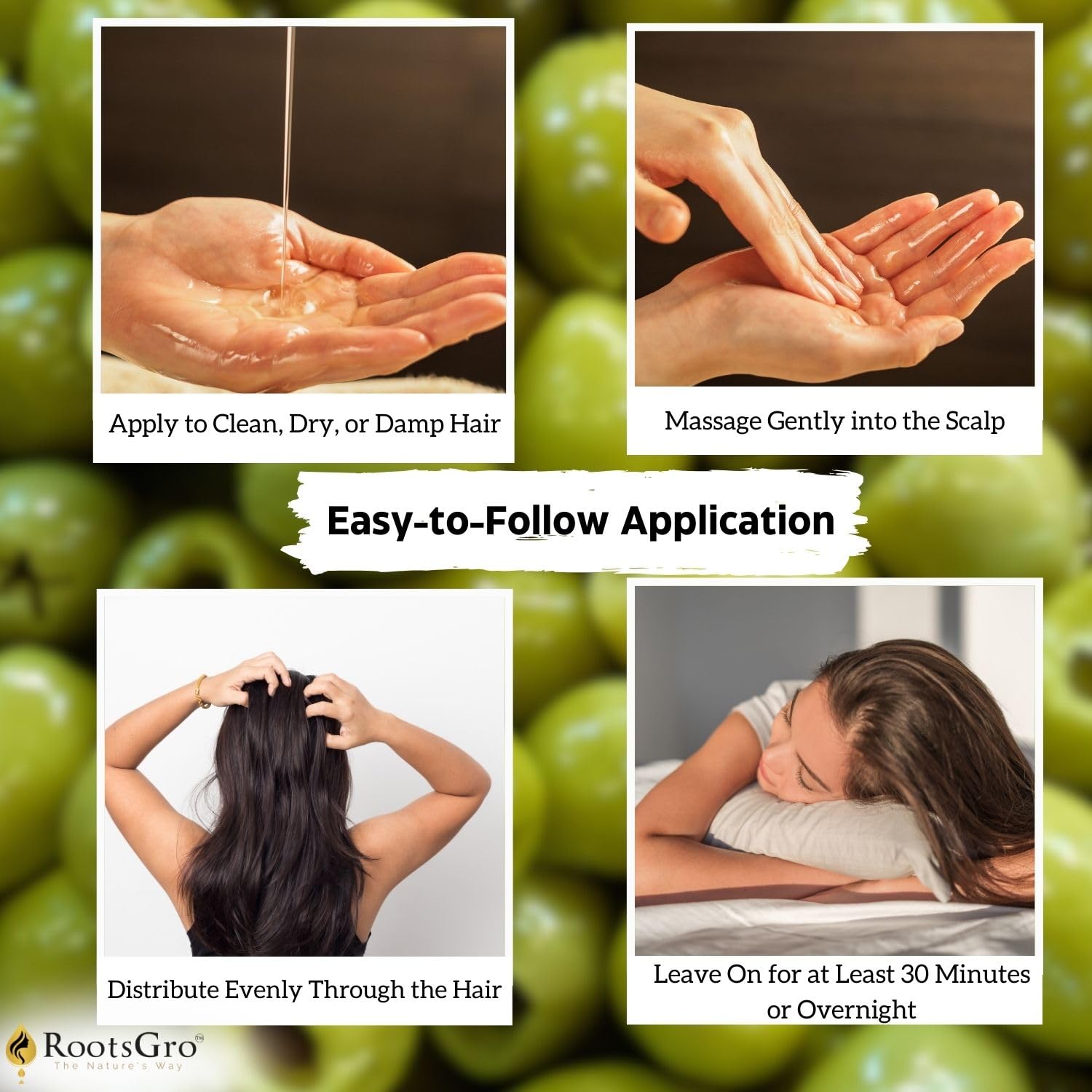 Nourishing 4 Oz Hair Oil Blend with 30 Essential Oils Including Rosemary Olive Jojoba - Image 9