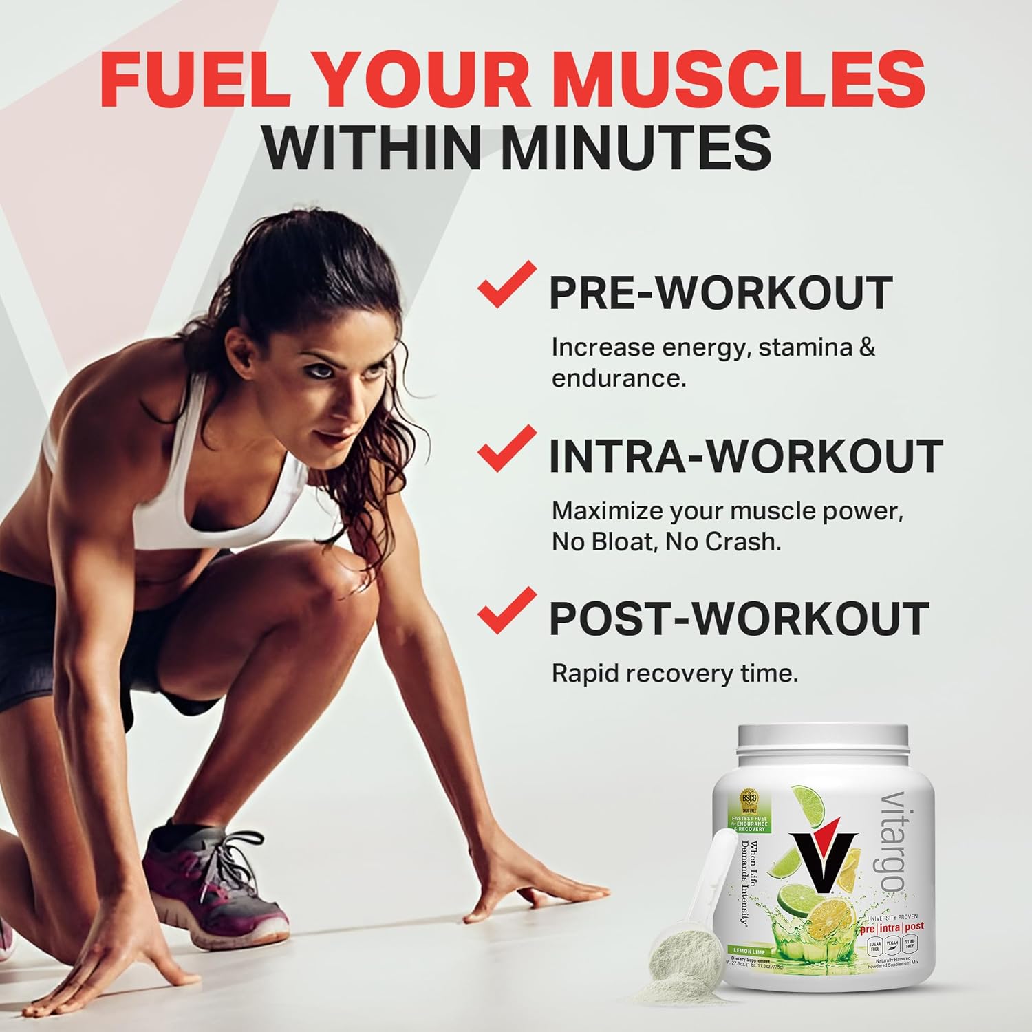 Vitargo Carbohydrate Powder | Feed Muscle Glycogen 2X Faster | 1 LB Lemon & Lime Pre Workout & Post Workout Recovery Powder| Carb Supplement for Recovery, Endurance, Gain Muscle Mass - Image 4