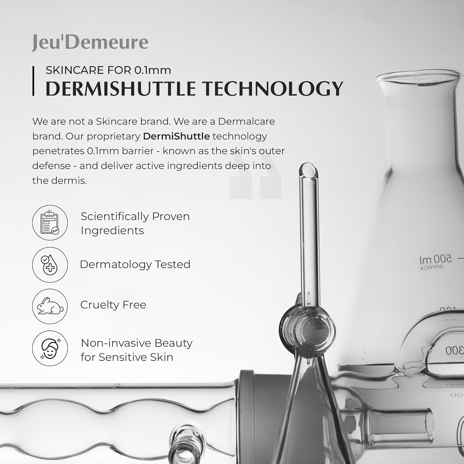 JEU'DEMEURE DermiShuttle DD Gel Cream Aqua, Soothing & Hydration For Face, Neck and Hand with Ceramide, Betaine and Peptide, Lightweight Daily Moisturizer for Sensitive Skin, Korean Moisturizer (50g) - Image 4