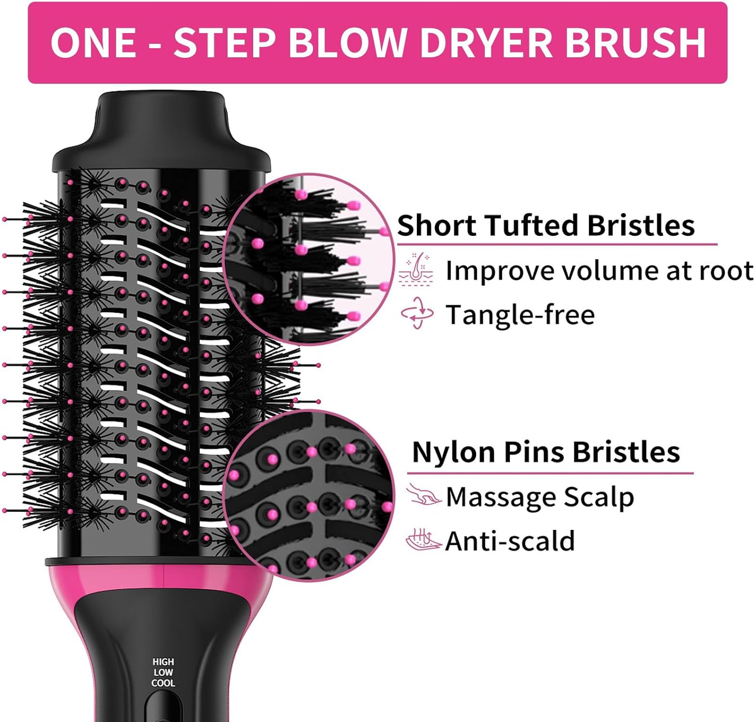 4-in-1 Professional Hot Air Brush Styler for All Hair Types - Image 5