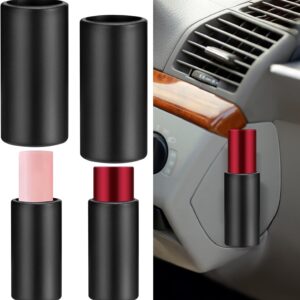 Car Lip Balm Holder, 2 Pcs Silicone Holder for Chapstick No Melt, Mess Free in the Heat, Car Lipsticks Holder for Women Car Accessories Interior