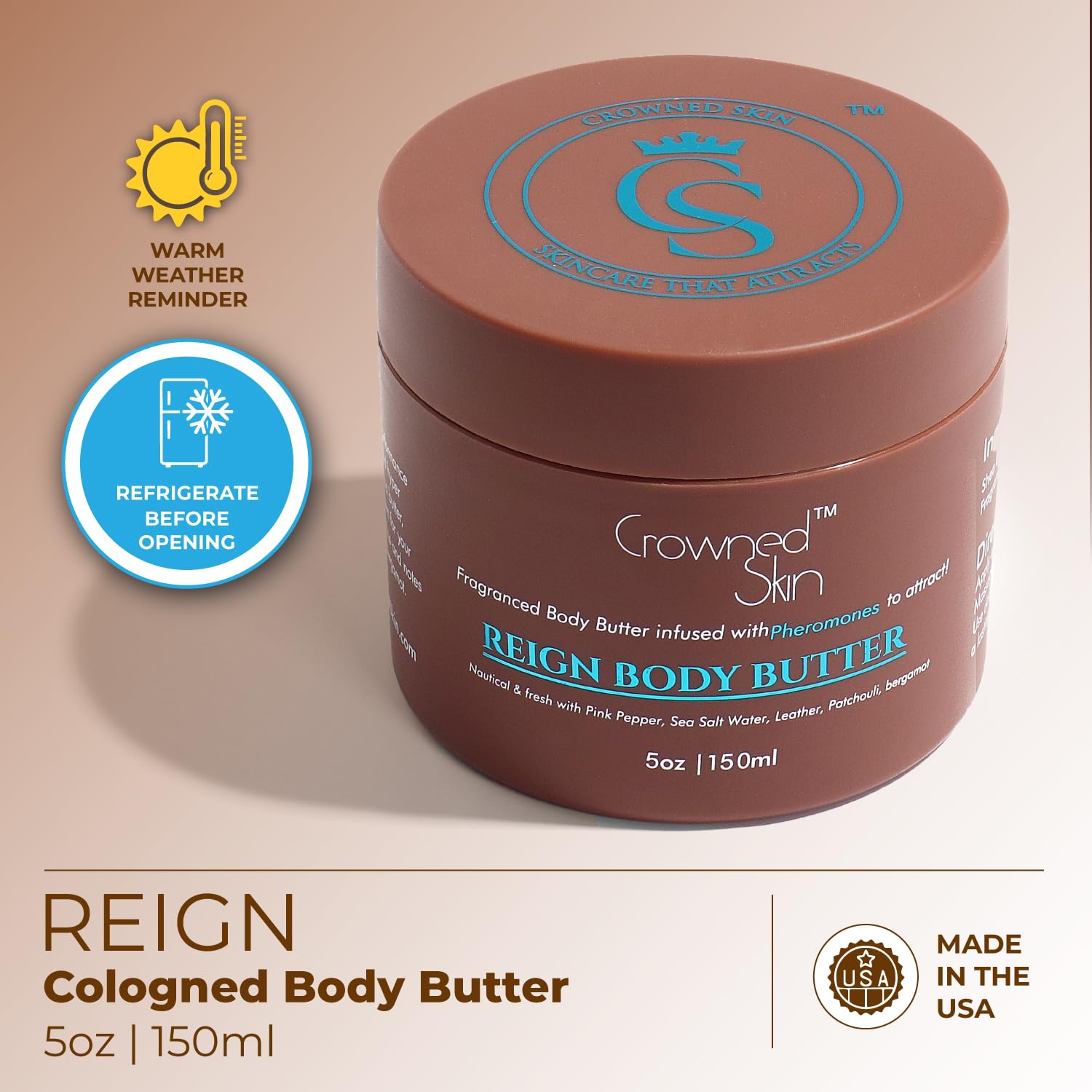 Reign Nautical Scented 5oz Body Butter with Organic Shea and Mango Butters - Image 2