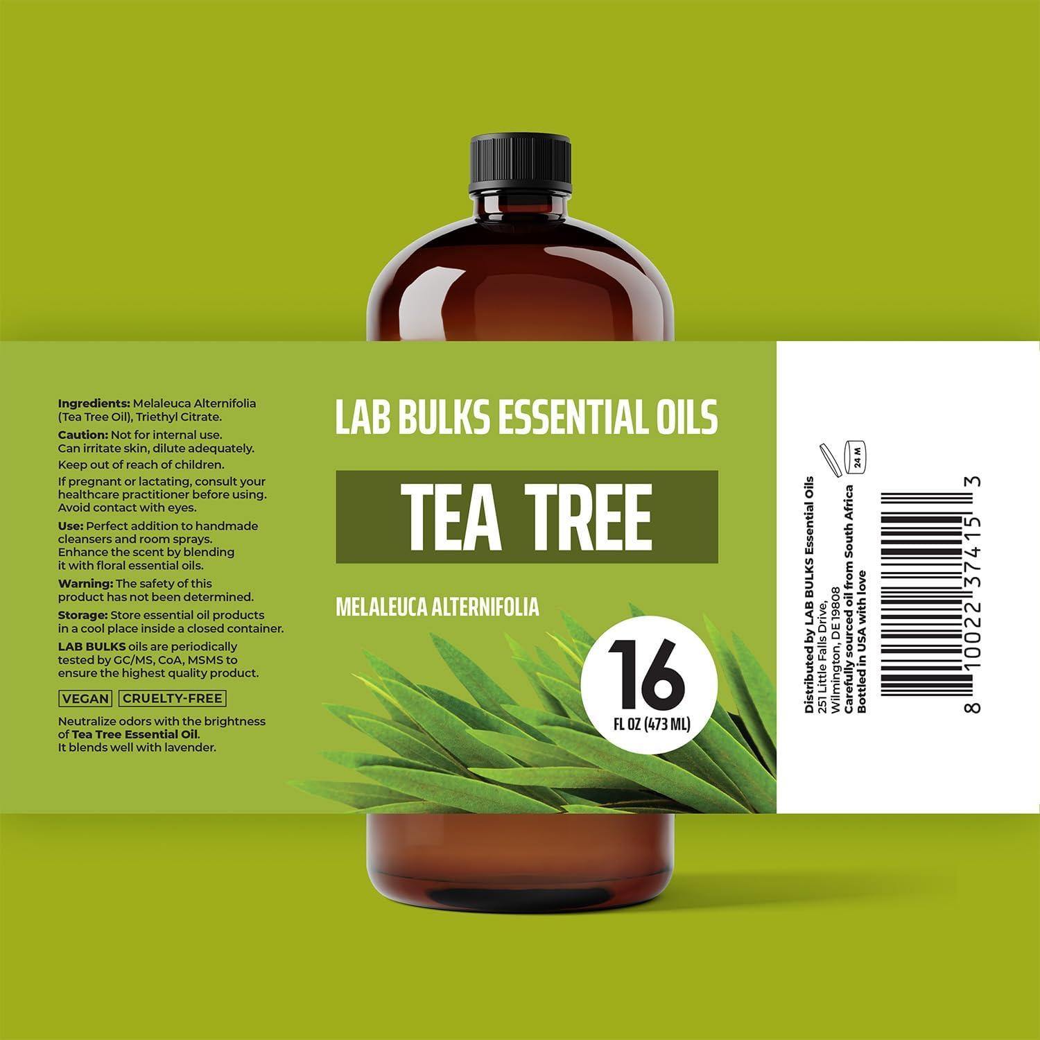 Tea Tree Essential Oil 16 oz Bottle for Diffuser, Face, Hair, and Aromatherapy - Image 2