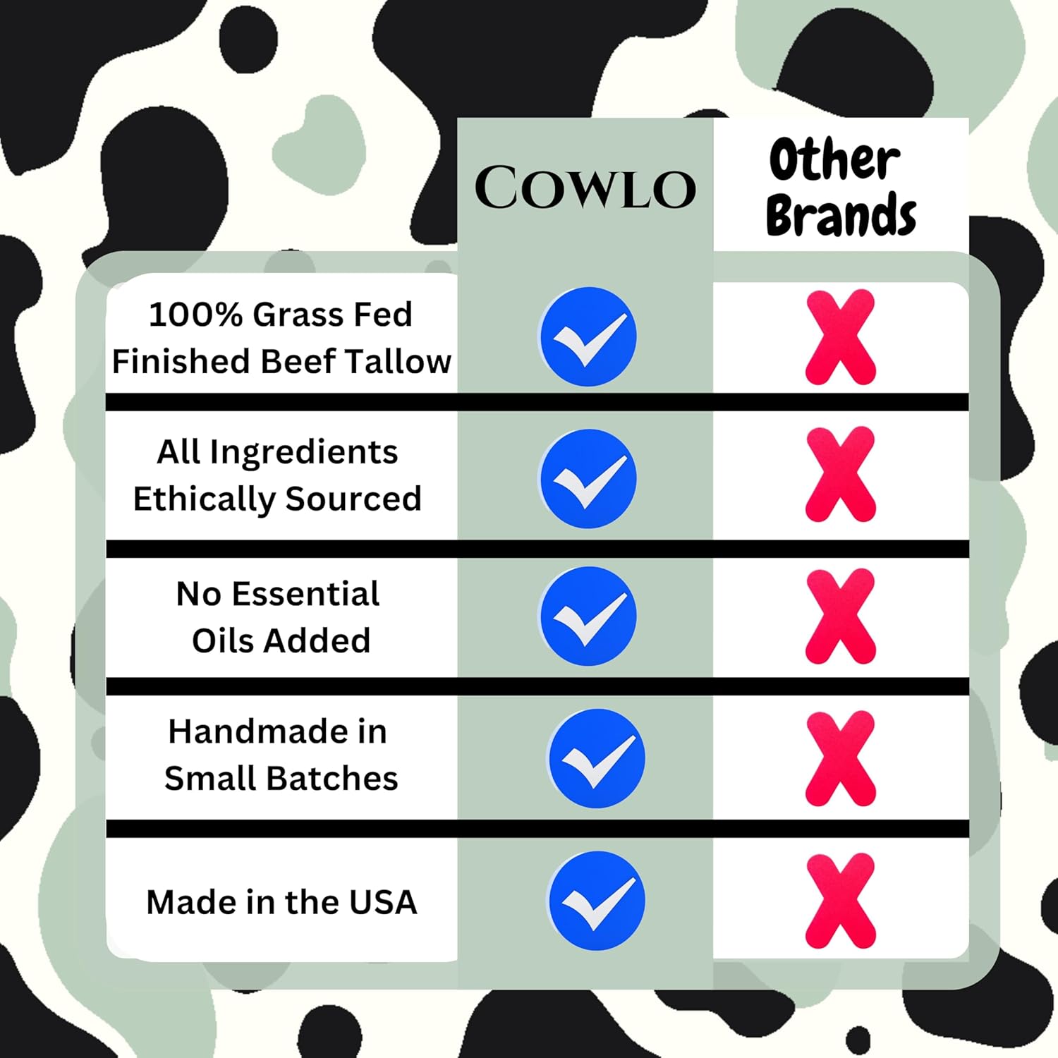 2oz Whipped Beef Tallow Moisturizer, 100% Grass Fed Organic Body Butter, Unscented - Image 6