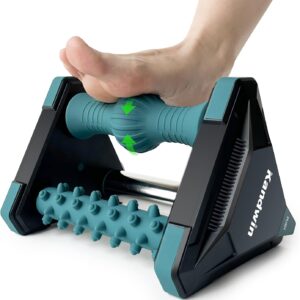 Icing Plantar Fasciitis Relief in Seconds, Foot Massager for Circulation and Pain Relief, Reflexology Massage Tools with Ice Pack, Foot Roller for Neuropathy Pain Relief, Foot Health, Green