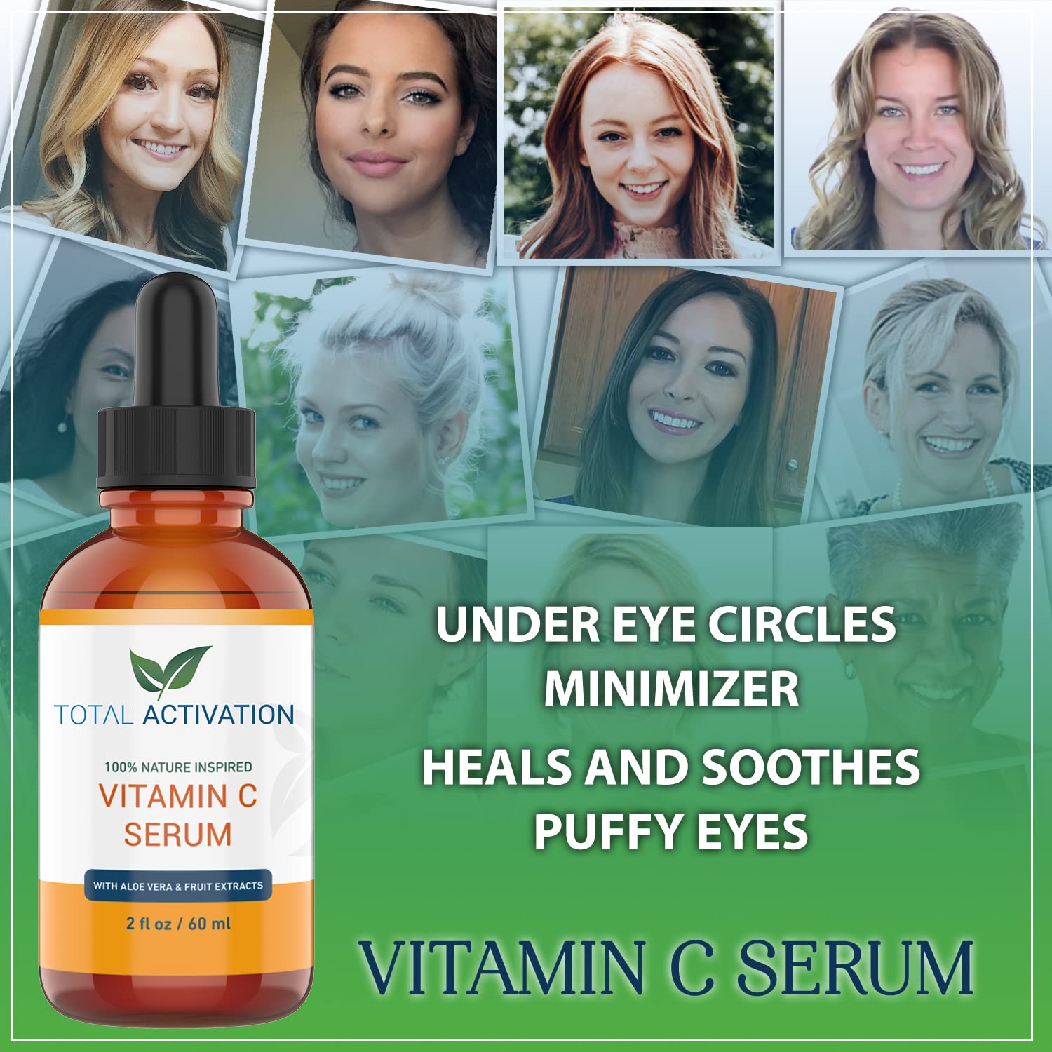 2oz Hydrating Vitamin C Serum with Aloe Vera and Vitamin E for Anti-Aging - Image 8