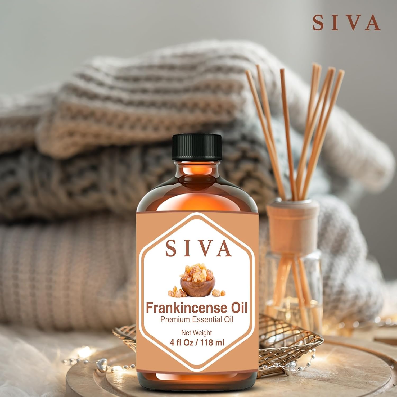Siva Frankincense Essential Oil - 4 Fl Oz – Natural Boswellia Serrata Oil - for Diffuser, Face, Skin Care, Aromatherapy, Hair Care, Scalp and Body Massage - with Dropper - Image 7