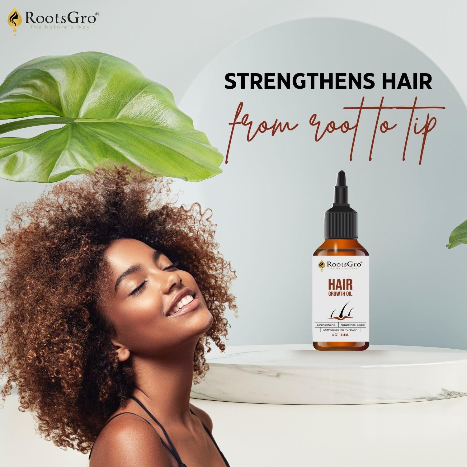 Nourishing 4 Oz Hair Oil Blend with 30 Essential Oils Including Rosemary Olive Jojoba - Image 5