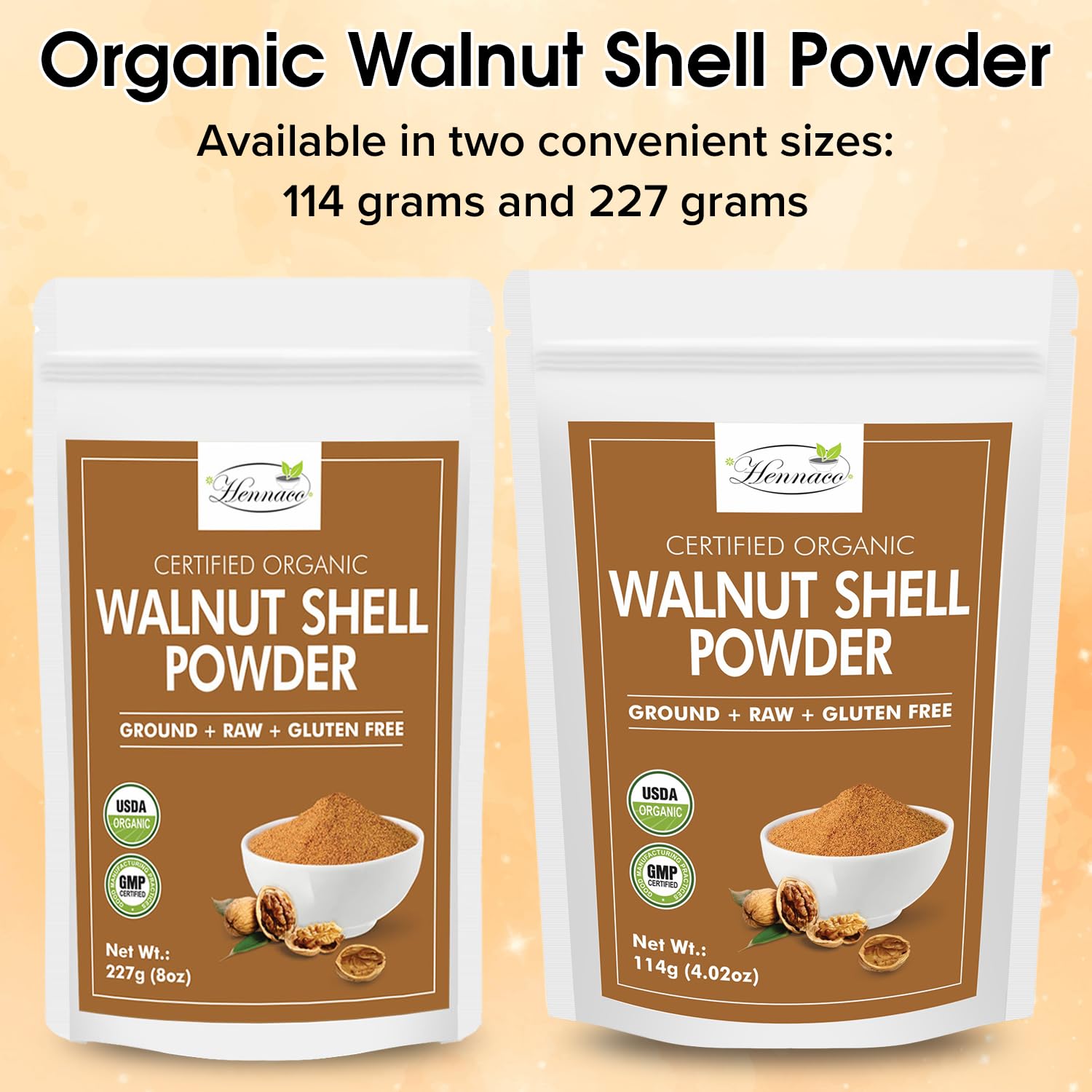 Organic Walnut Shell Powder| Natural Exfoliant | Resealable Zip Lock Pouch | USDA Organic| Pure & Natural Powder for Skin | Suitable for Face, body, & Foot Scrub | 114 Grams (4 OZ) - Image 6