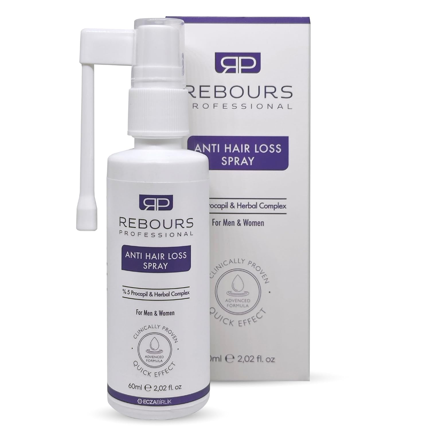 Hair Regrowth Treatment with 5% Procapil – Anti Hair Loss & Hair Growth Spray for Stronger, Fuller Hair – Residue-Free Formula – Suitable for All Hair Types (Pack of 1)