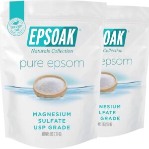 Epsoak Epsom Salt 10 lbs. (Qty. 2, 5 lb. Bags) Magnesium Sulfate USP
