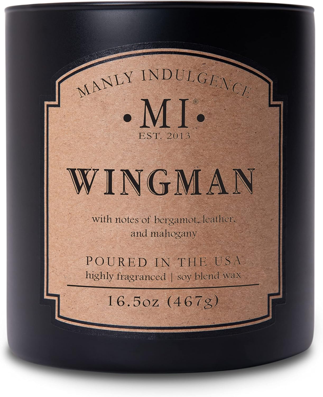 Manly Indulgence Wingman 2 Wick Soy Wax Candle, 16.5 oz, 60 Hour Burn - Image 10
