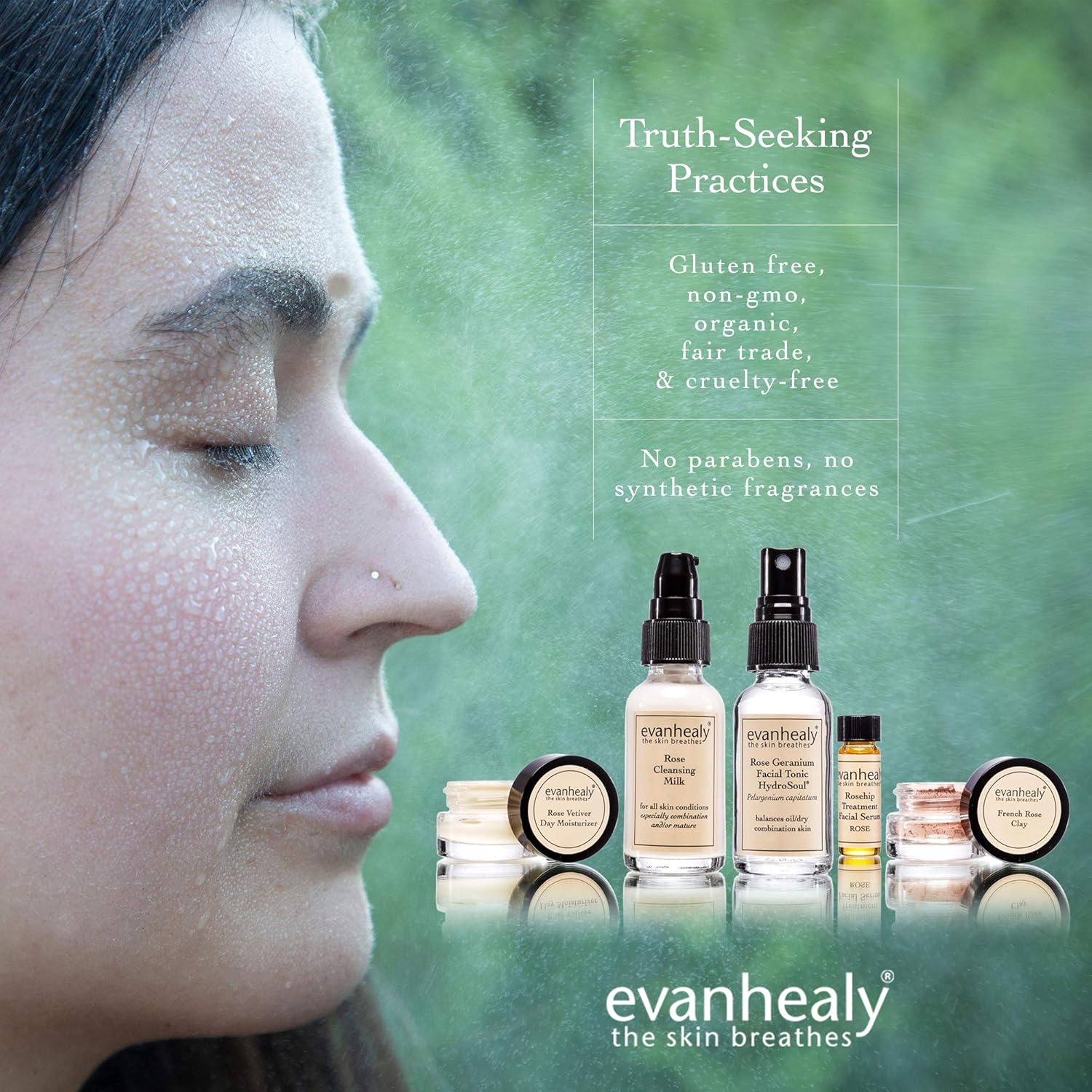 Evanhealy Rose Balancing Ritual 5 Piece Travel Skincare Kit for Combination Skin - Image 7