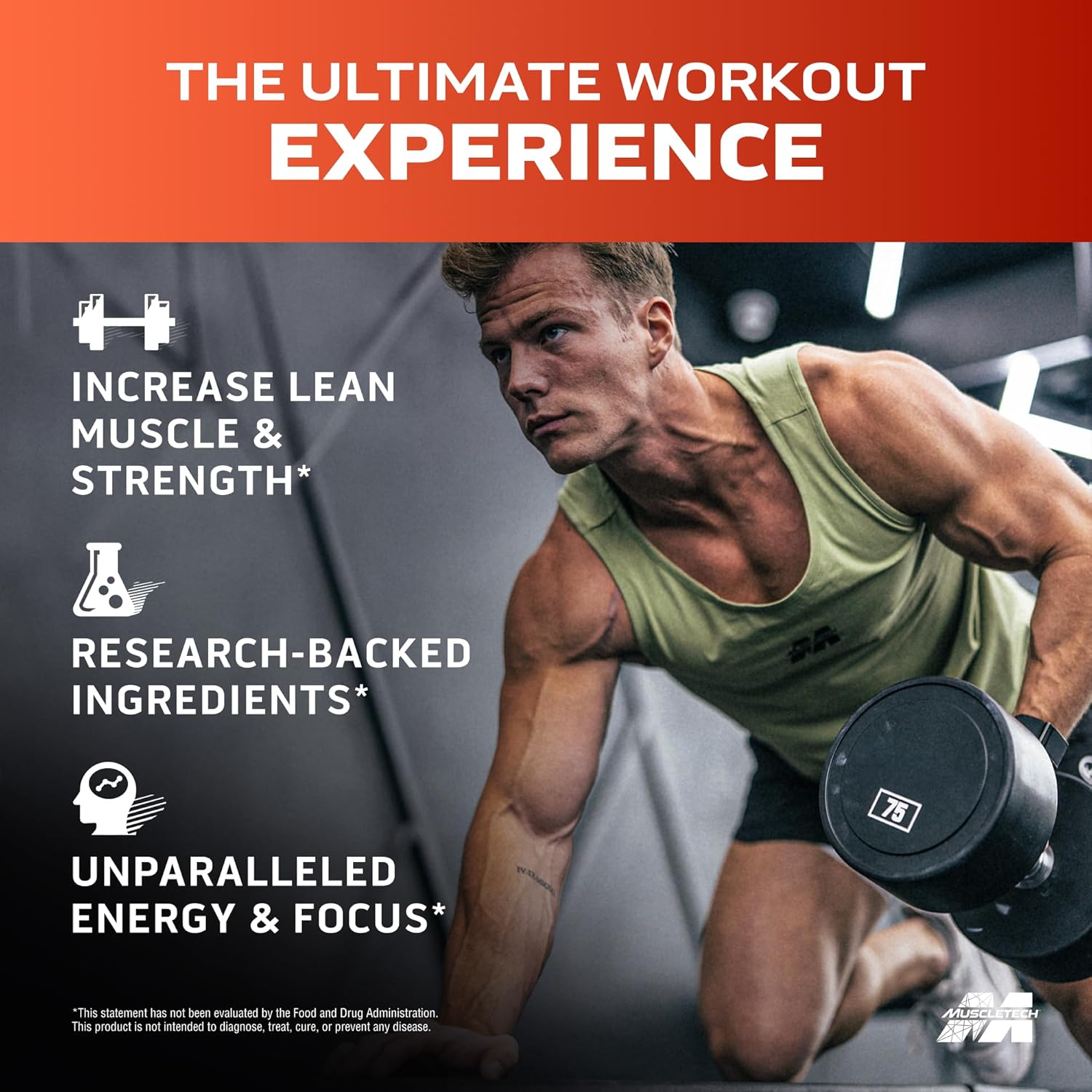 MuscleTech Pre-Workout Powder, Vapor X5 - Sports Nutrition Muscle Building Supplements for Women & Men - Intense Muscle Pump Energy Powder Drink Mix - Miami Spring Break, 272g (30 Servings) - Image 2