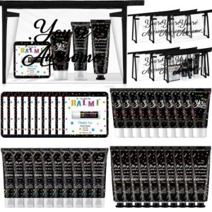 50 Pieces Back to School Teacher Employee Staff Appreciation Gifts Bulk Lip Balm Hand Body Lotions Small Thank You Gifts Team Volunteers Coworkers Nurse Appreciation Favors for Women Men